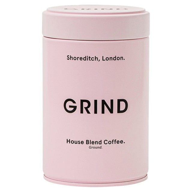 Grind House Blend ground coffee 227g tin, UK version
