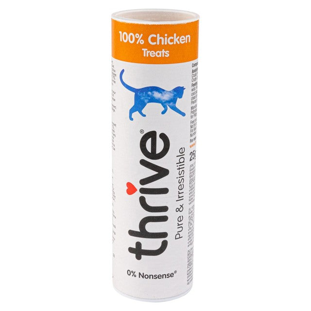 Thrive 100% chicken cat treats 25g (British brand)