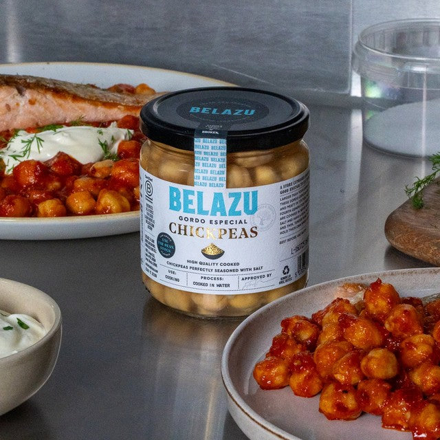 Belazu Chickpeas cooked in brine 370g - British product