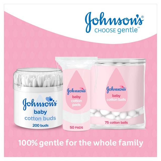 Johnson's Baby Cotton Pads 50 Pads, UK version