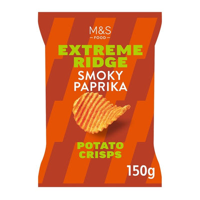 M&S M&S Smoky Paprika Extreme Ridge Cut Crisps- Buy online at McGrocer