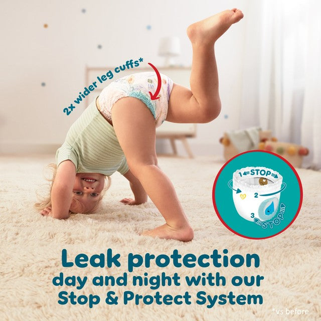 Pampers Baby-Dry extra absorption nappy pants size 5+, imported from the UK