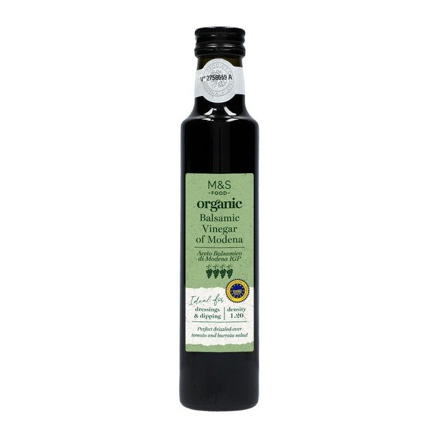 M&S organic balsamic vinegar of Modena 250ml, imported from the UK