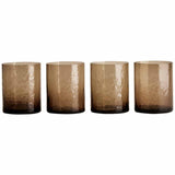 M&S M&S Hammered Brown Glass Tumblers Set of 4- Buy online at McGrocer