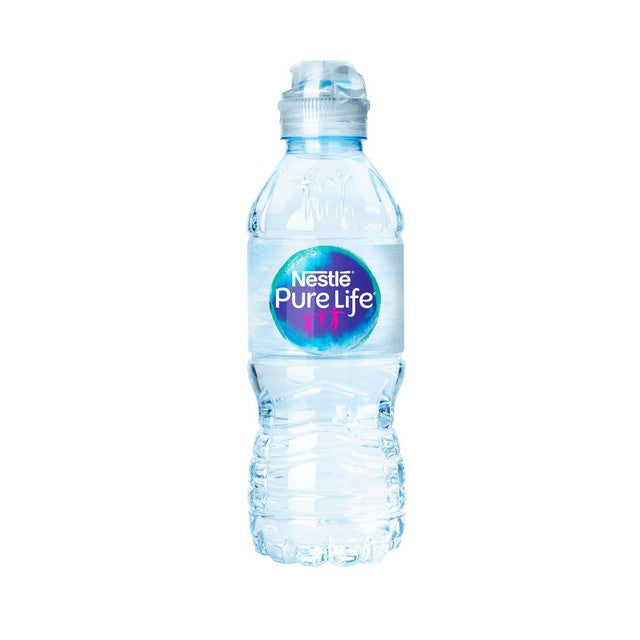 Nestle Pure Life 330ml sports cap water bottle, imported from the UK