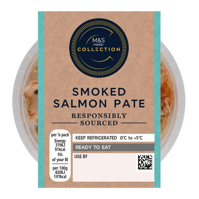 M&S smoked salmon pate 185g, imported from the UK