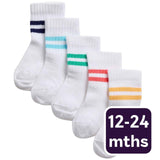 M&S M&S Girls Cotton Baby Socks White 12-24 Months- Buy online at McGrocer