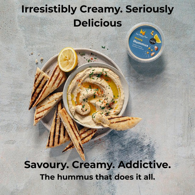 The Happy Pear Happy Hummus creamy chickpea dip 150g, UK version