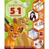 Igloo Books Disney Lion King 5-in-1 colouring book - British product