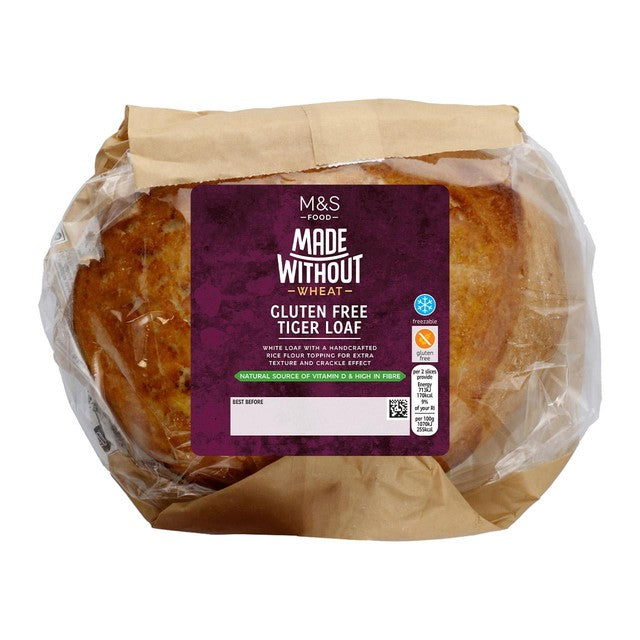M&S Gluten Free Tiger Loaf 400g, imported from the UK