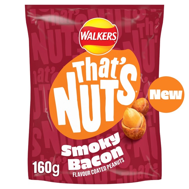 That's Nuts smoky bacon flavour coated peanuts 160g (British brand)