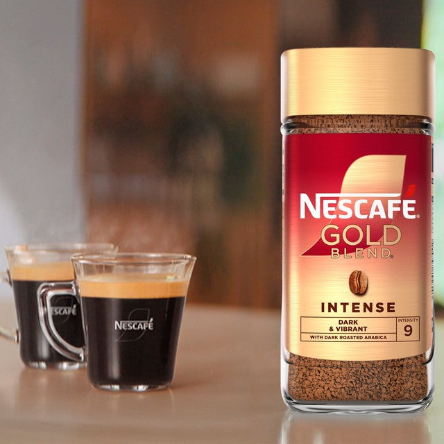 Nescafe Gold Blend Intense 190g instant coffee, imported from the UK