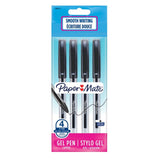 M&S Paper Mate Jiffy Gel Pouch Black Gel Pens 4 Pack- Buy online at McGrocer