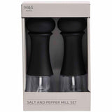 M&S salt and pepper mills black one size, imported from the UK
