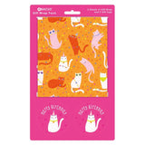 Abacus Birthday Cats gift wrap sheets 500x700mm, UK version