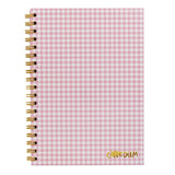 M&S Pukka Pad Carpe Diem Pink Check Spiral Hardcover Notebook B5- Buy online at McGrocer