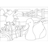 Igloo Books farmyard colouring pad - British product