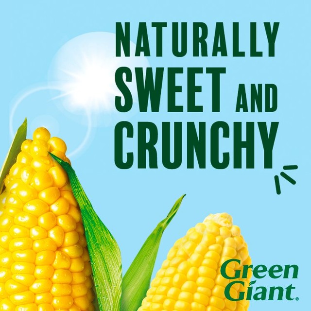 Green Giant salt free sweetcorn can - British product