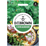 Mr Fothergills Seeds D.T. Brown Coriander Cilantro for Leaf 150 seeds, imported from the UK