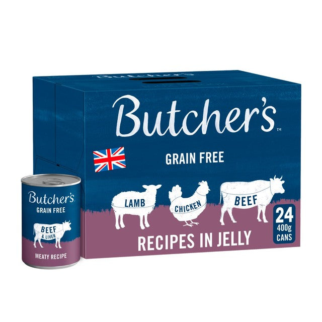 Butcher's jelly dog food variety pack 400g - British product