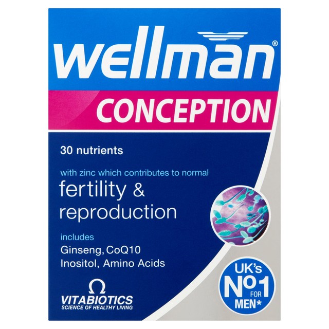 Vitabiotics Wellman Conception men's fertility supplement tablets 30 tablets (British brand)