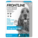 M&S Frontline Plus Flea and Tick Spot On Treatment Medium Dog 10-20kg- Buy online at McGrocer