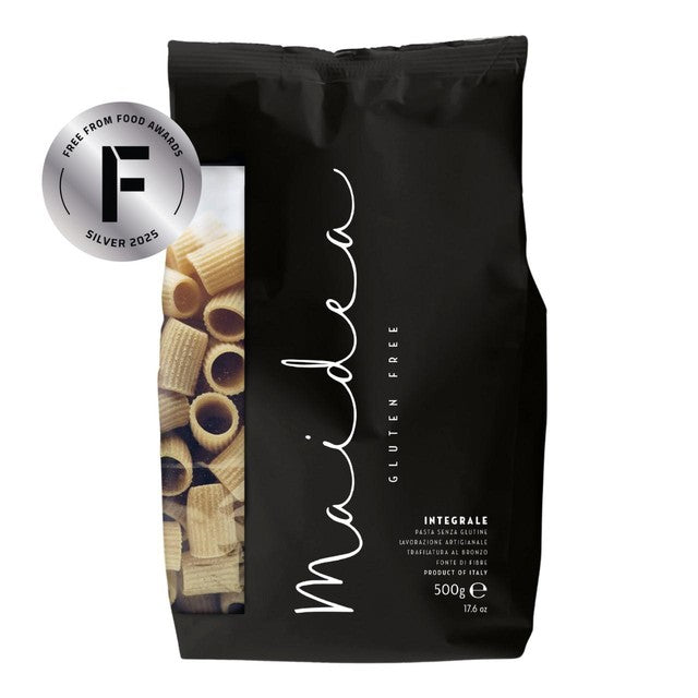 Maidea gluten free brown rice mezze maniche pasta 500g, imported from the UK