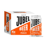 Bière JUBEL coupée à la pêche, sans gluten, 4 x 330 ml