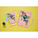 Nuco A5 wiro notebook pink 160 pages, imported from the UK