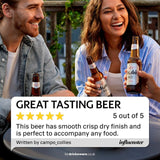 Asahi Super Dry lager 500ml - British product