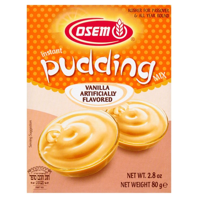 Osem vanilla instant pudding powder 80g, imported from the UK