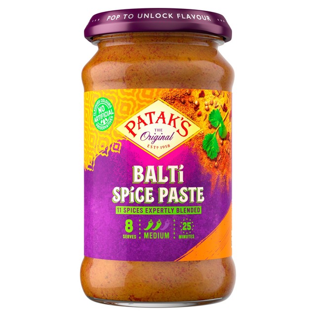 Patak's Balti spice paste 283g, imported from the UK