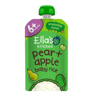 M&S Ella's Kitchen Pear & Apple Baby Rice Baby Food Pouch 120g- Buy online at McGrocer
