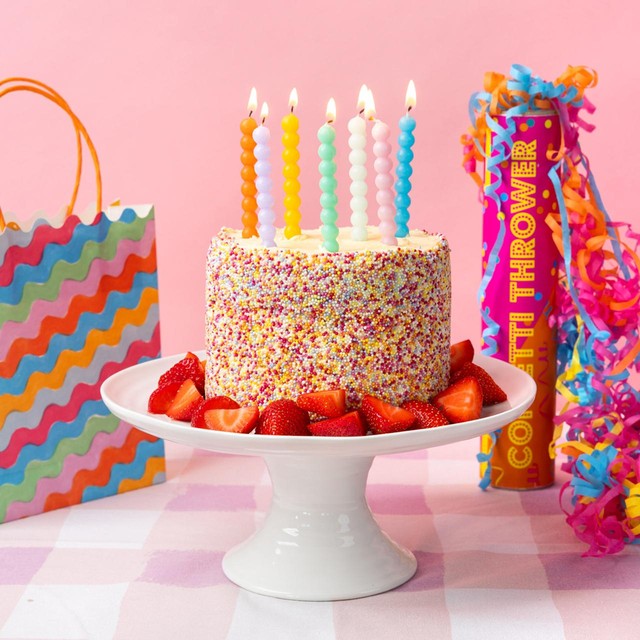 Talking Tables bobble birthday candles 8-pack (British brand)