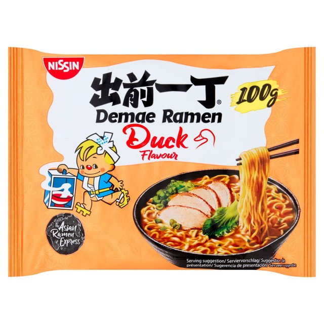 Nissin Demae Ramen Duck instant noodle soup (British brand)