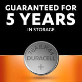 Duracell LR44 alkaline coin battery - British product