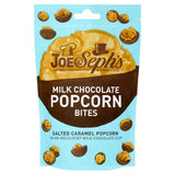 M&S Joe & Sephs Milk Chocolate Popcorn Bites Salted Caramel 63g- Buy online at McGrocer