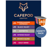 M&S CafePod Variety Pack Nespresso Compatible Aluminium Coffee Pods 60 Pods- Buy online at McGrocer
