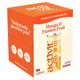 ACTIPH sparkling vitamin water mango passionfruit 4x330ml - British product