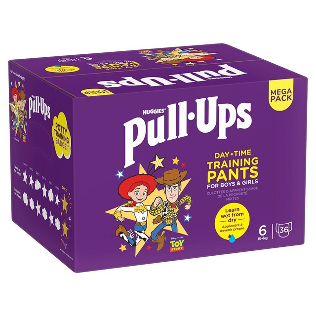 Huggies Pull Ups Unisex Nappy Pants Size 6 Pack, UK version
