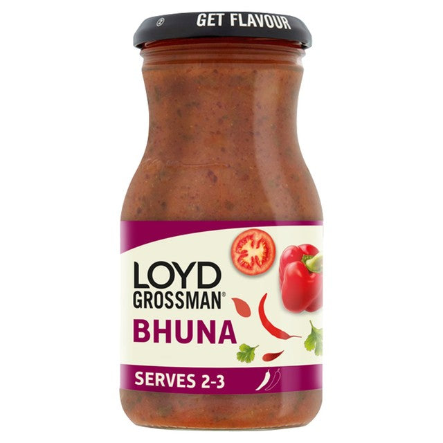Loyd Grossman Bhuna curry sauce 350g, UK version