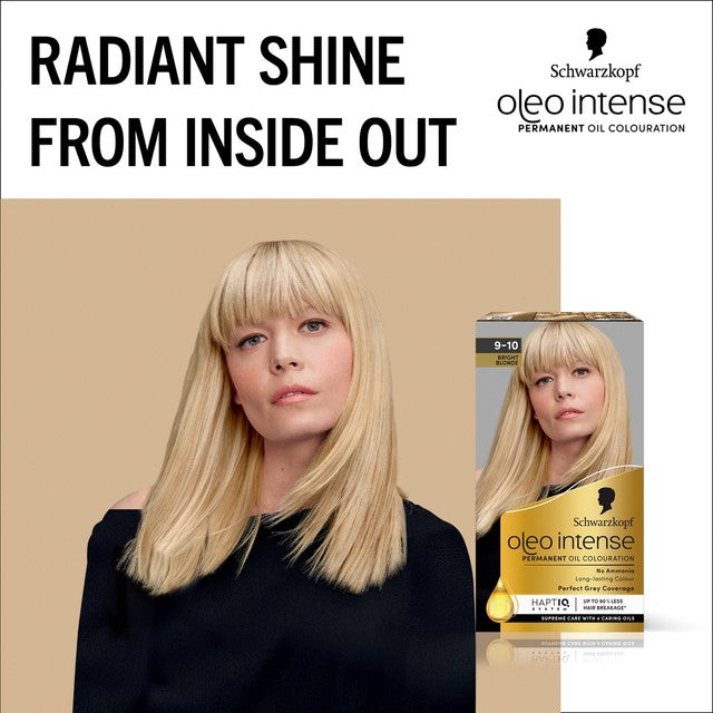 Schwarzkopf Oleo 9-10 Bright Blonde Permanent Hair Colour (British brand)