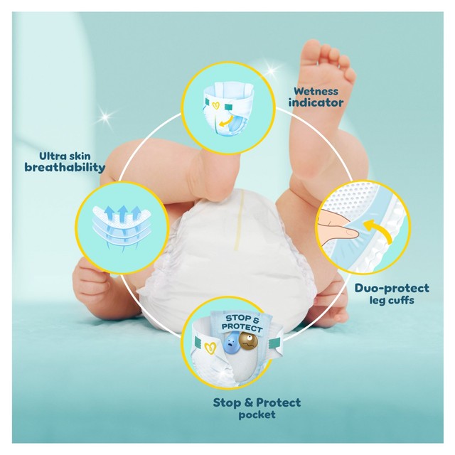 Pampers baby nappies size 3, imported from the UK