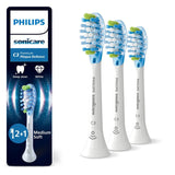 M&S Philips Sonicare C3 Premium Plaque Defence Brush Head White Replacement Toothbrush Head 2+1 Pack- Buy online at McGrocer