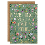 M&S M&S Floral Lovely Birthday Card- Buy online at McGrocer