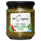 Mr Organic Basil & Chilli Pesto 190g, imported from the UK