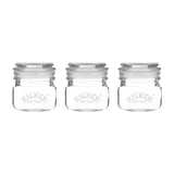 M&S Rayware Kilner Square Push Top Jars Set of 3 250ml Storage Jars- Buy online at McGrocer