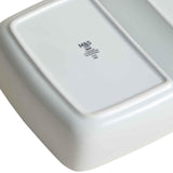 M&S ceramic double vegetable dish white one size, imported from the UK