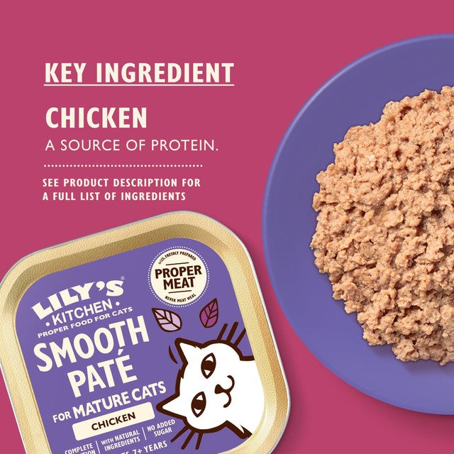 Lily's Kitchen chicken pate for mature cats (British brand)