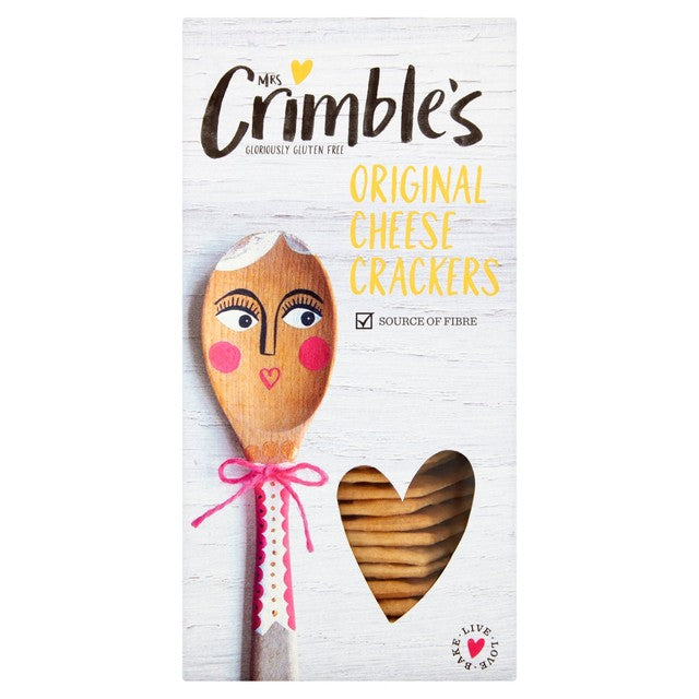 Mrs Crimble's cheese crackers 130g, imported from the UK